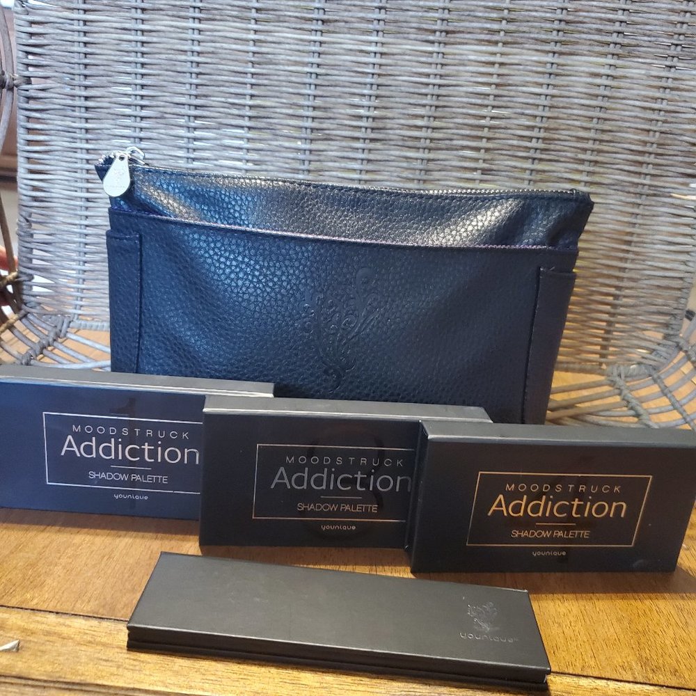 Younique make up bag and palettes
